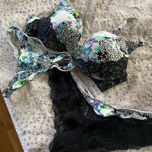 Gorgeous bra and thong and pantie